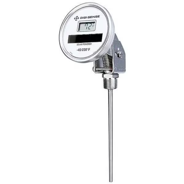Solar-Powered Adjustable-Angle Fahrenhei, Digi-Sense, Mfr#: 90130-12